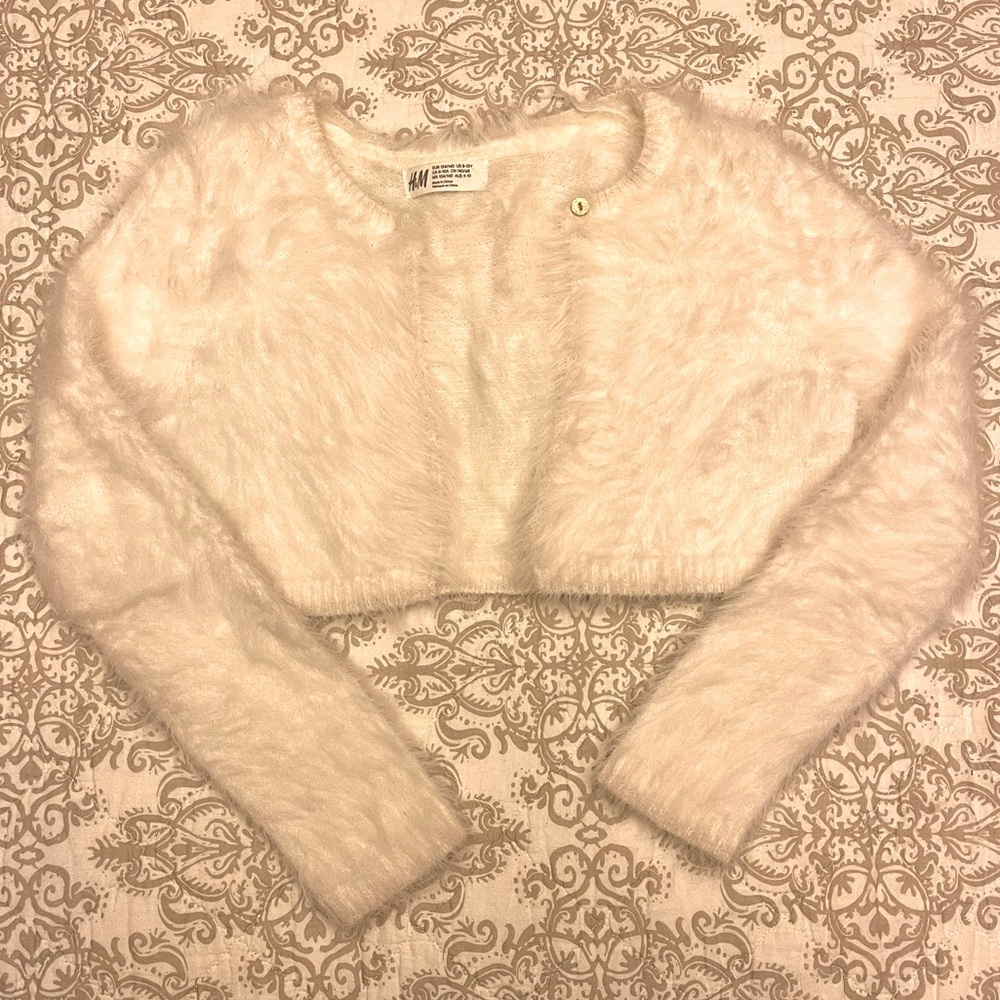 H&M Girl’s Fuzzy Sweater / Shawl, Size 8-10